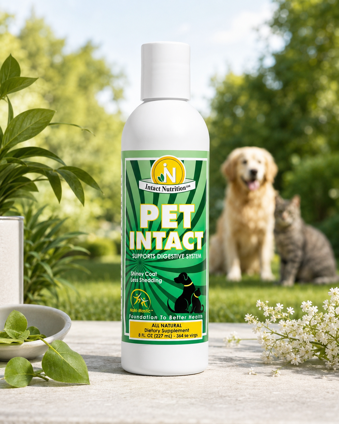 Pet Intact™ bottle — alternate angle