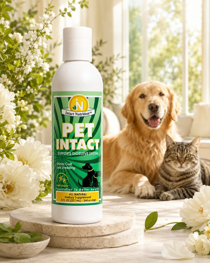 Pet Intact™ bottle — alternate angle