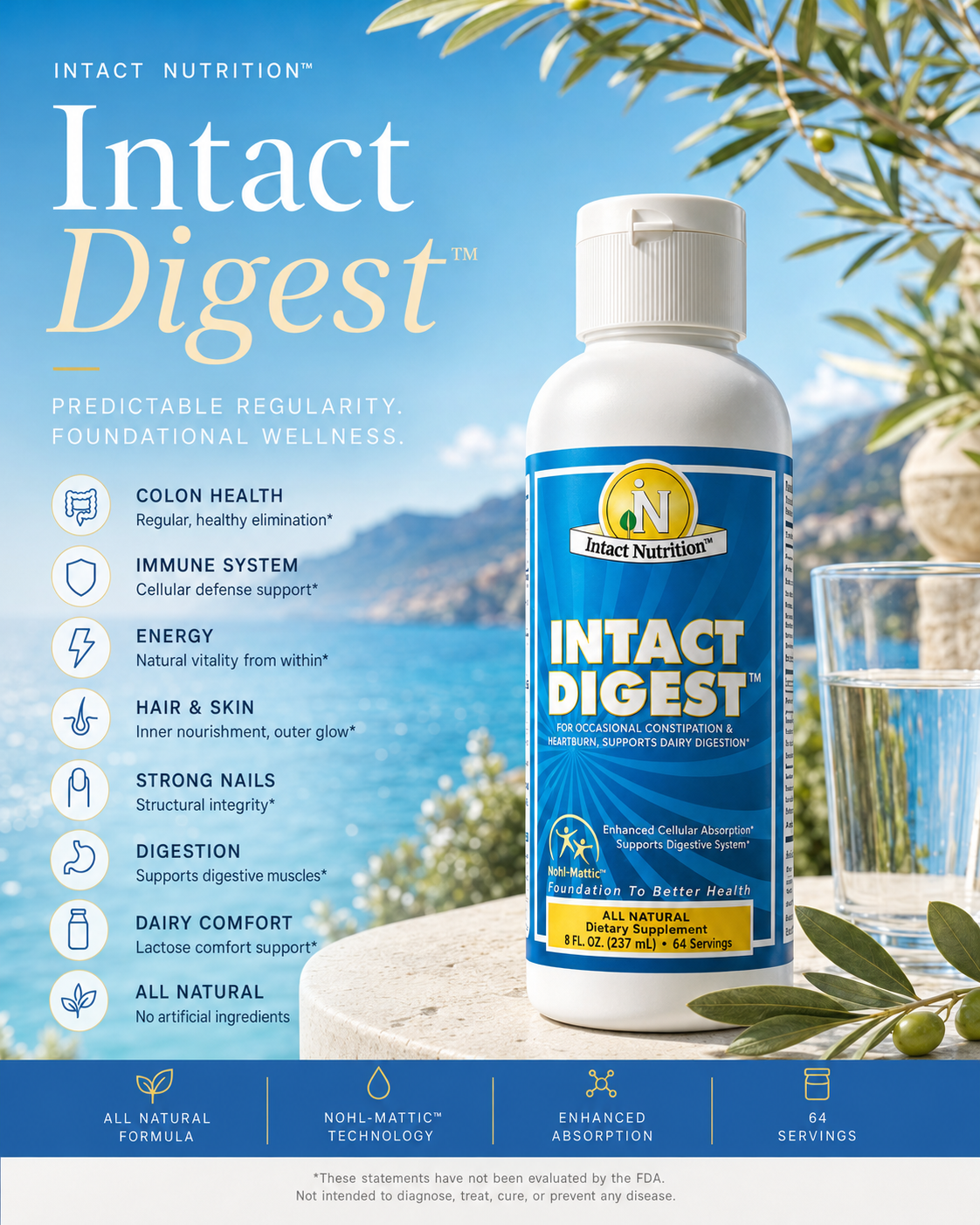 Intact Digest™ bottle — front label