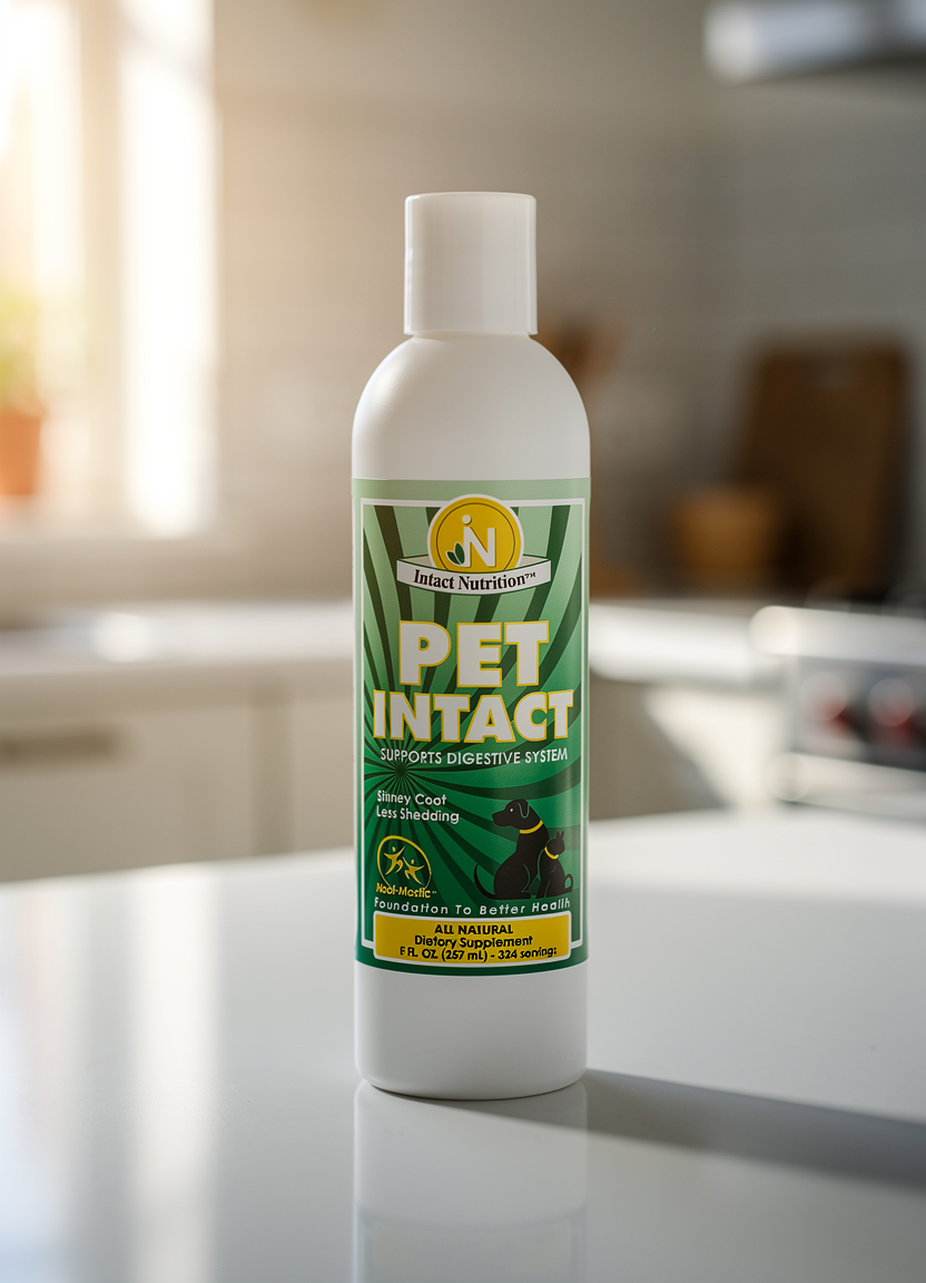 Pet Intact™ bottle — alternate angle