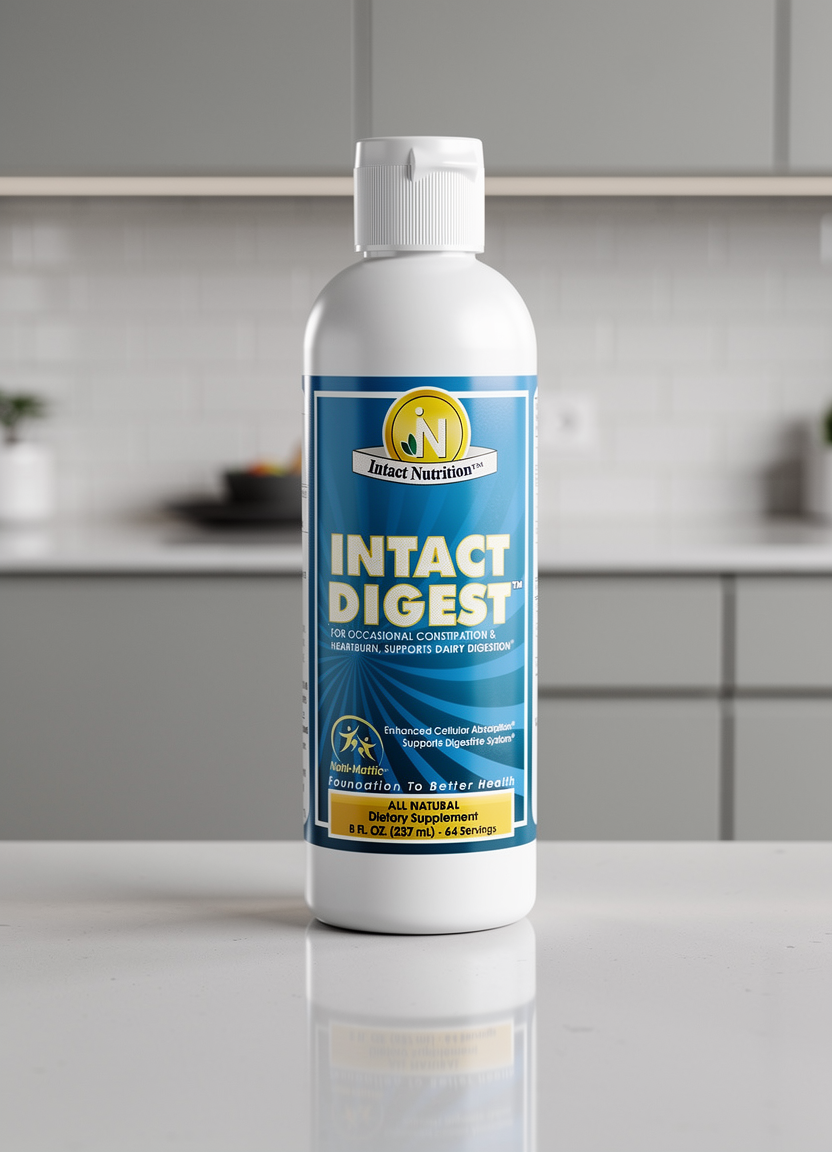 Intact Digest™ bottle — alternate angle
