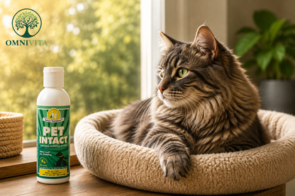 Cat at home with Pet Intact