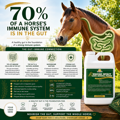 Equine Intact™ — gut-health infographic graphic